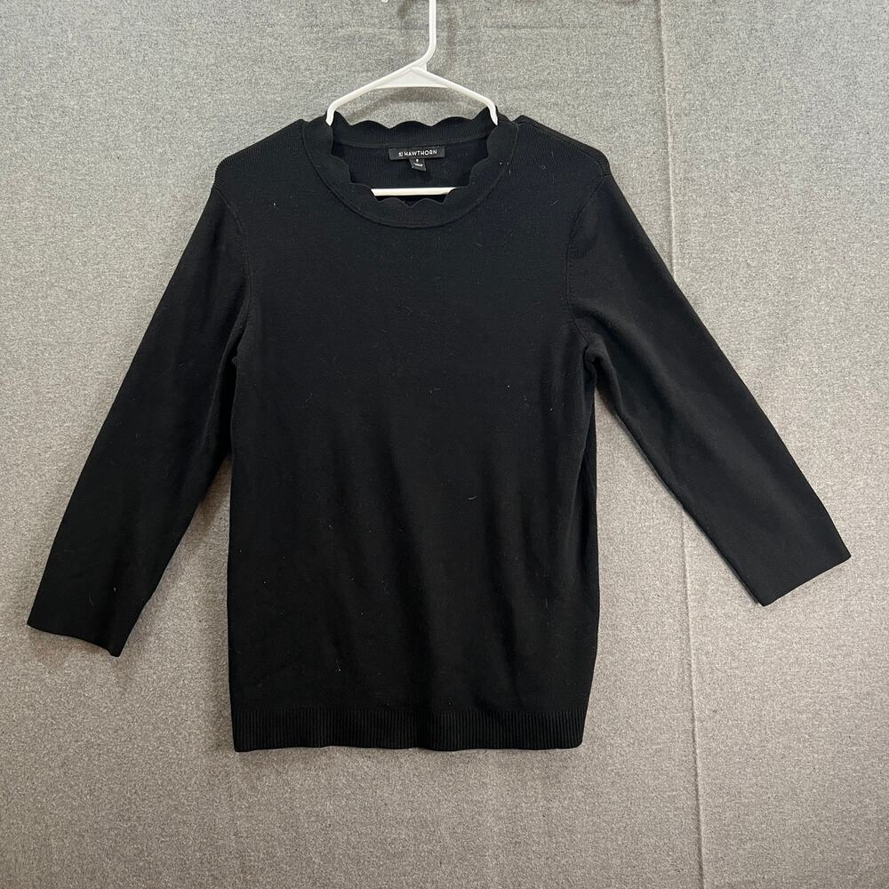 41Hawthorn Black Sweater Womens Medium Long Sleeve Pullover